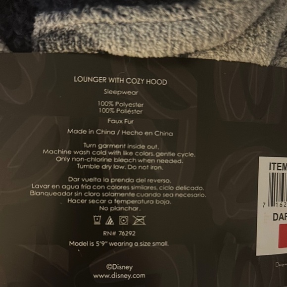 Disney Mickey Lounger with Cozy Hood - Gray - Picture 4 of 6